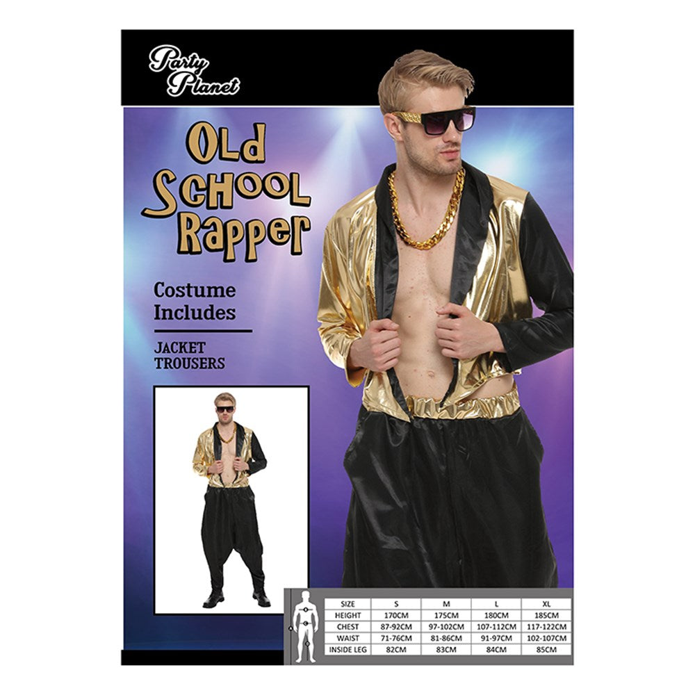 Adult Old School Rapper 80s Costume