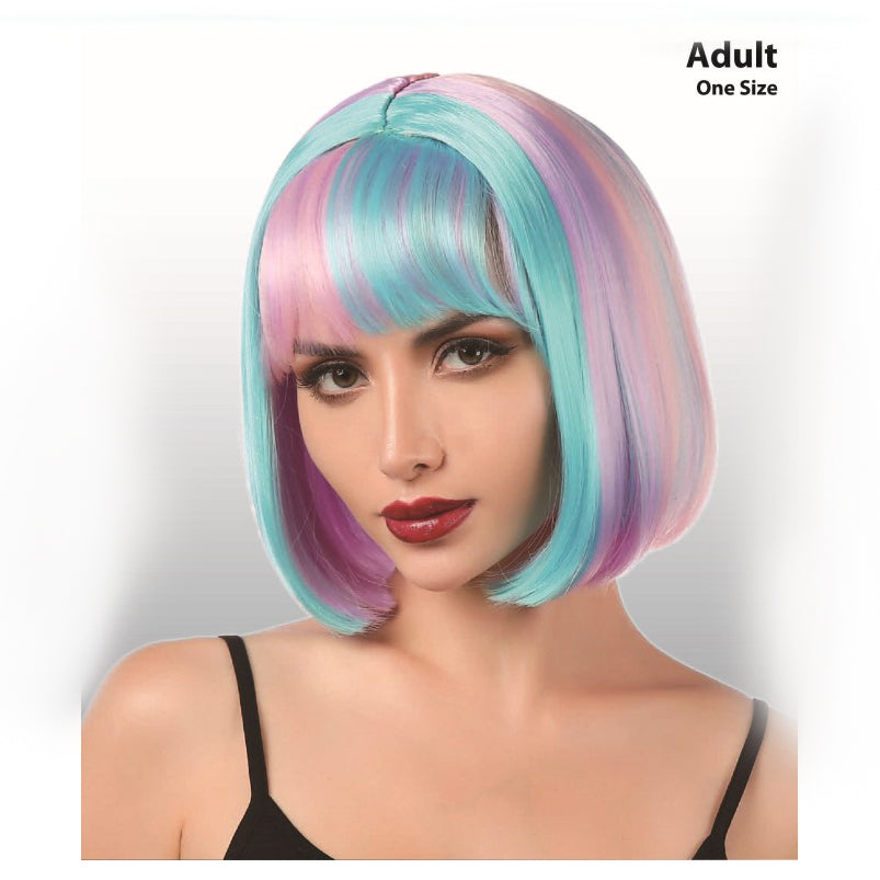 Gradient Pink Blue Bob Wig Sydney Costume Shop