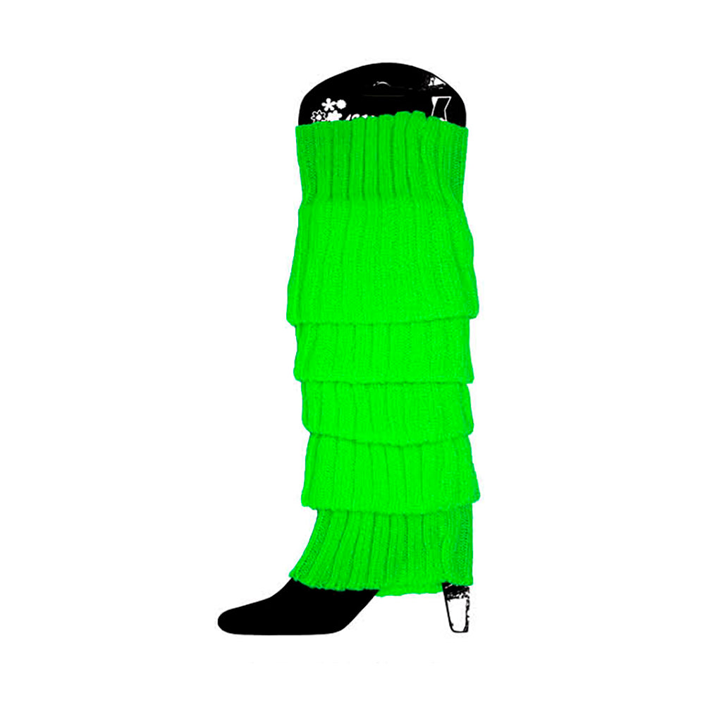 80s leg warmers green as costume accessory