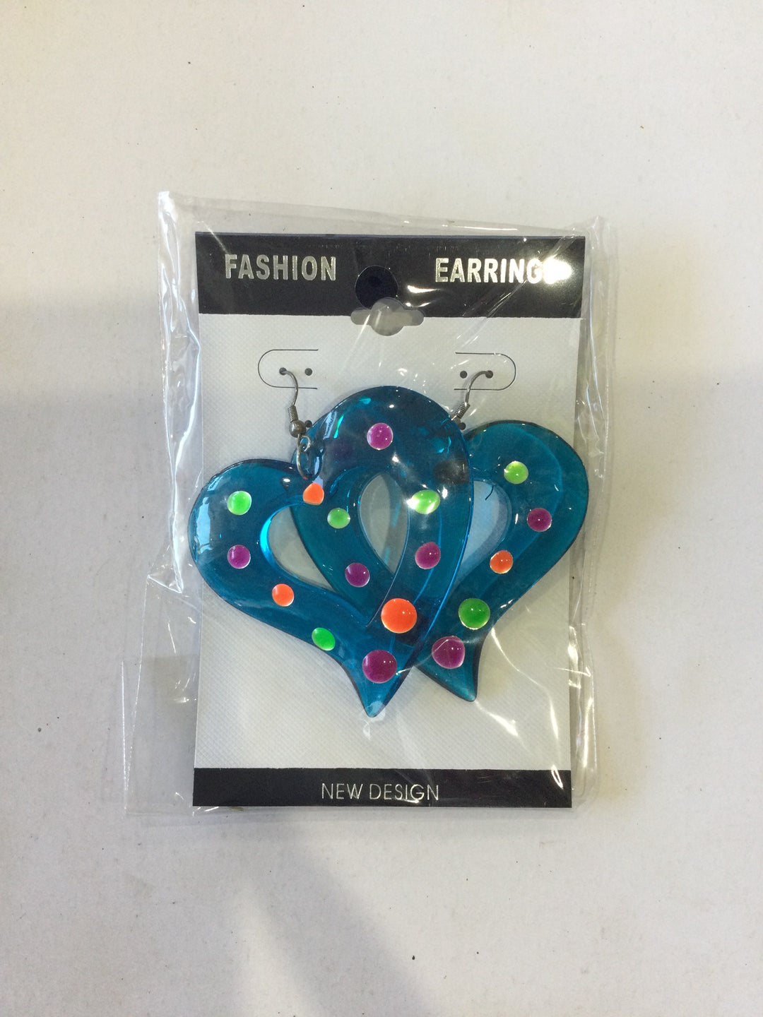 Earrings-Blue Heart