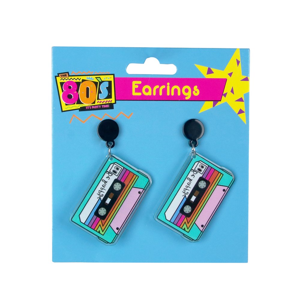 1980's Retro Cassette Earrings