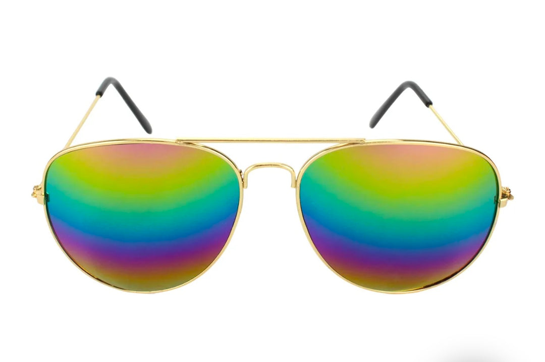 Aviator Glasses - Rainbow Mirror