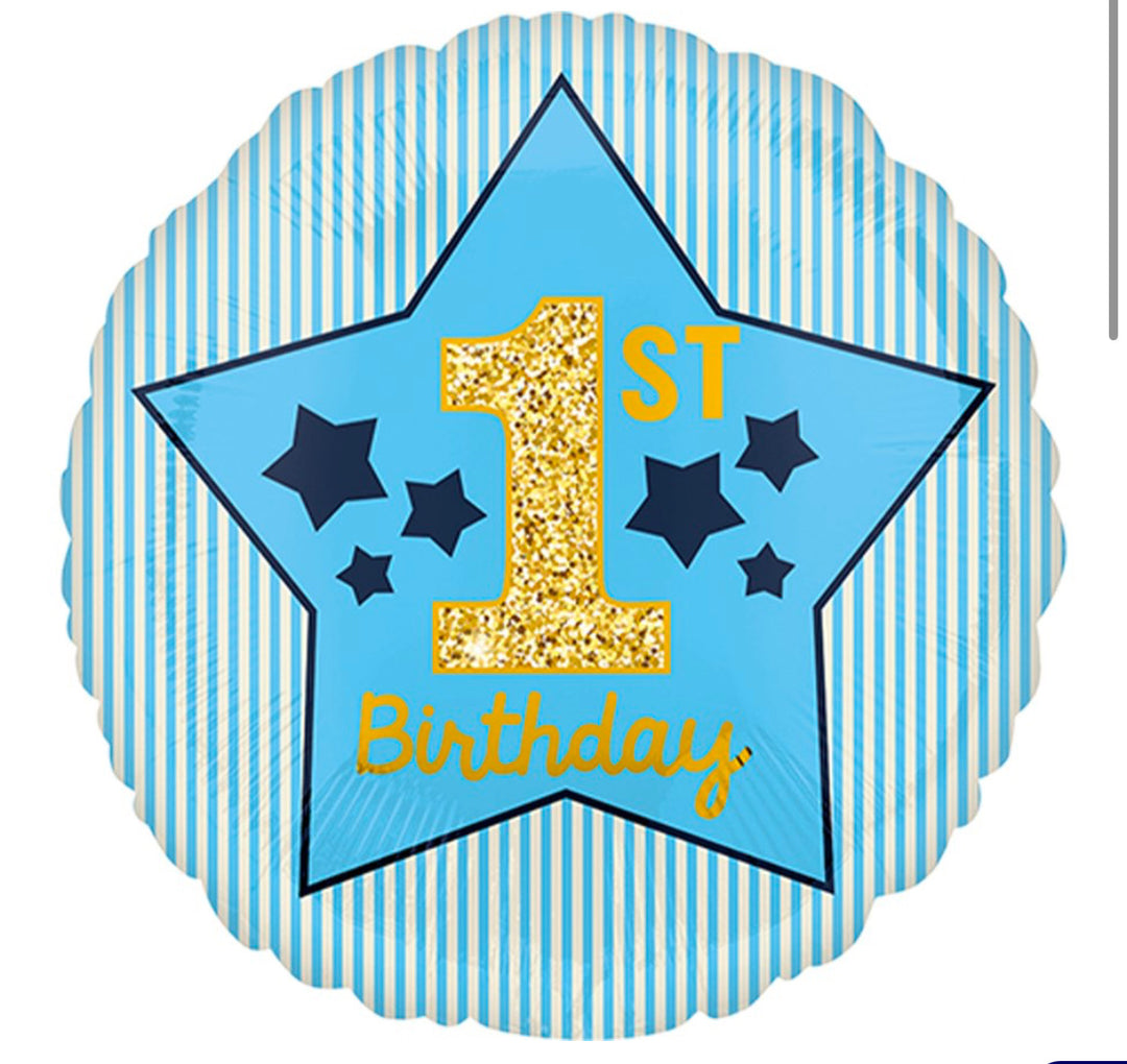 1st Star Birthday Balloon