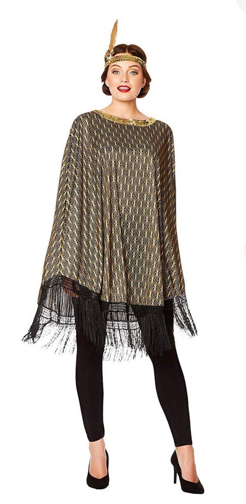 Flapper 1920 Poncho Costume