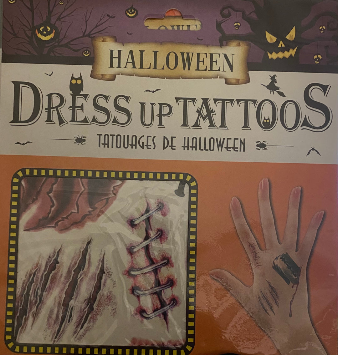 Dress Up Temporary Halloween Tattoos