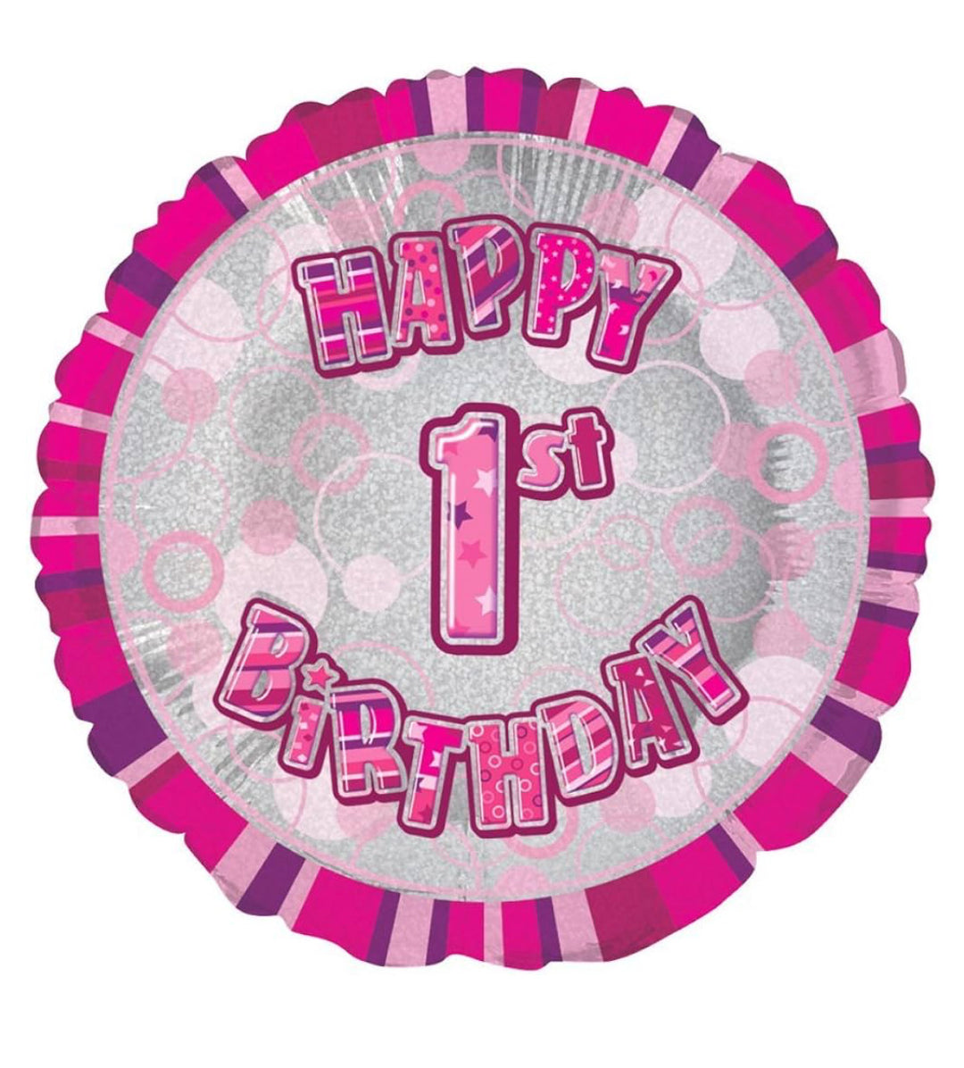 Prismatic 1st Birthday Balloon