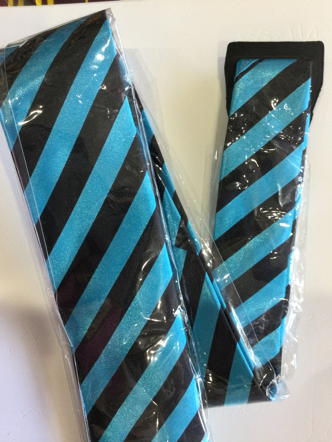 Blue Black stripe Tie