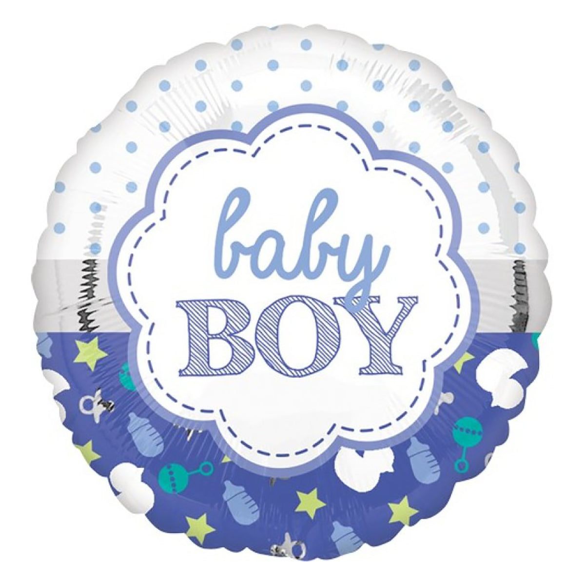 Baby Boy Scallop Foil Balloon – Sydney Costume Shop