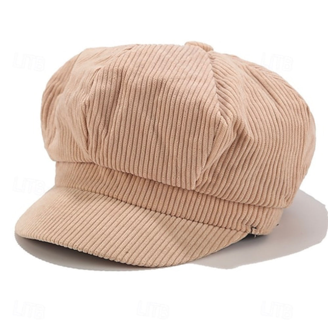 Colonial Poor Boy Cap Corduroy - Khaki Beige