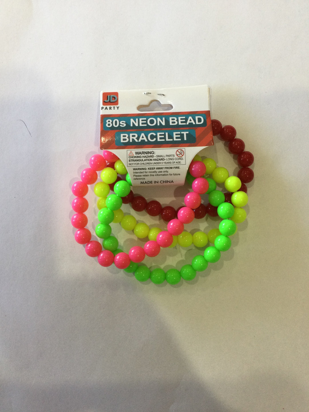 1980s Neon Beaded Bracelet