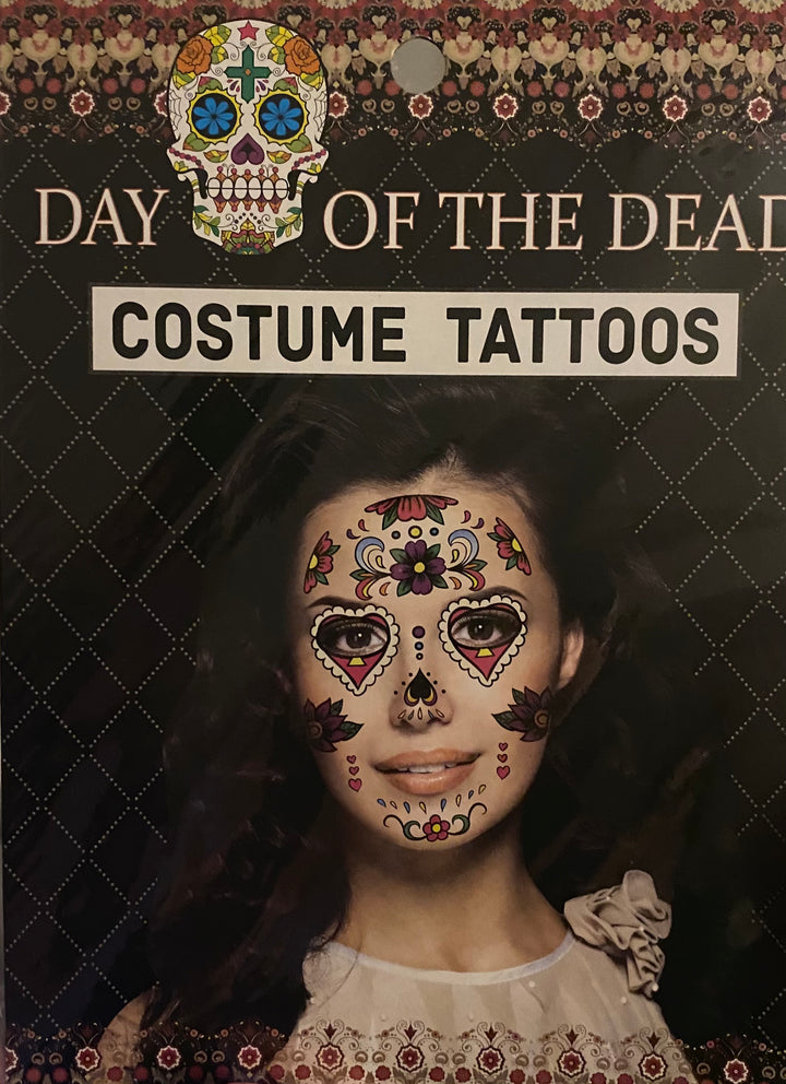 Day of the Dead Face Temporary Tattoos