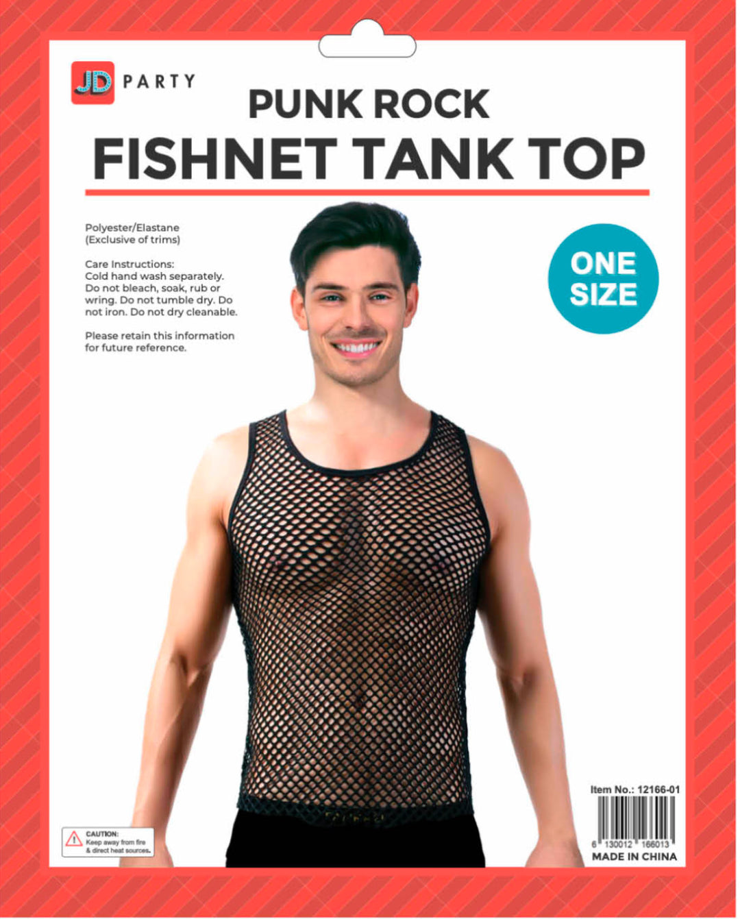 Fishnet Tank Top Black