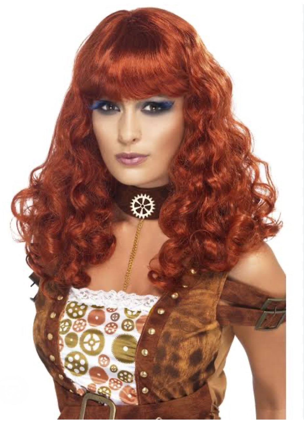 Medieval Warrior Steam Punk Auburn Wig