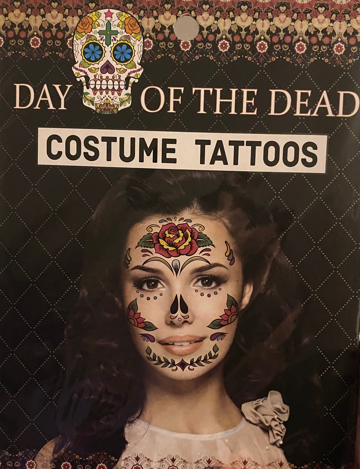 Day of the Dead Face Temporary Tattoos