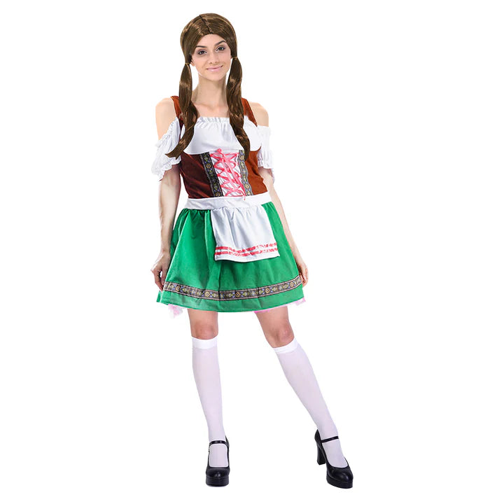 Adult Beer Girl Green Costume