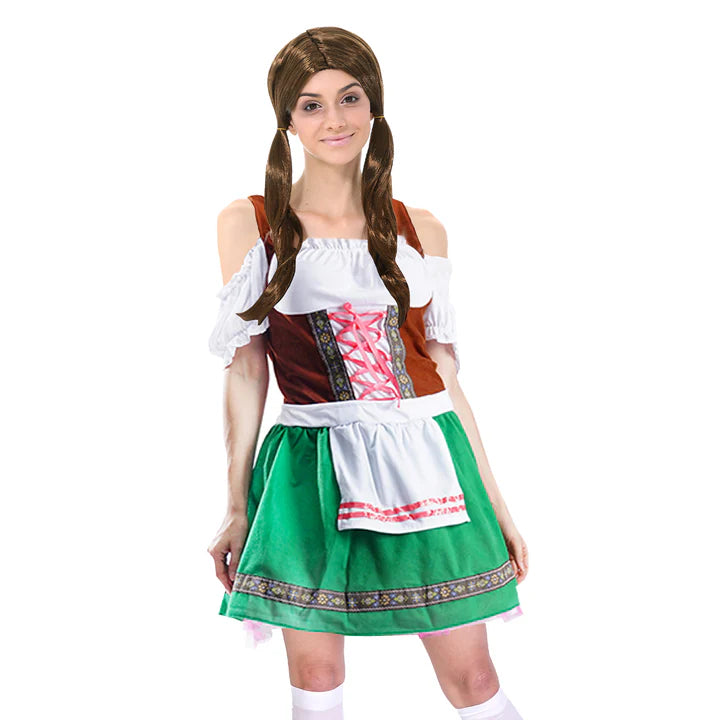 Adult Beer Girl Green Costume