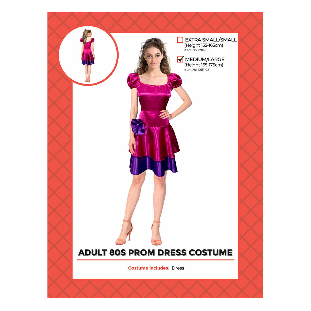 Adult 80s Prom Dress Costume