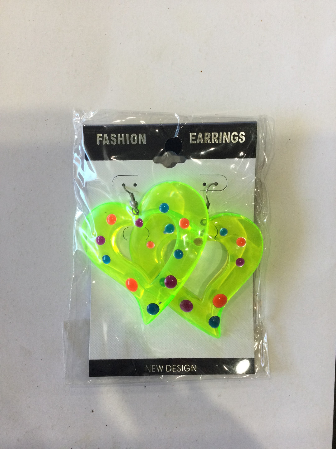 Earrings-Green Heart