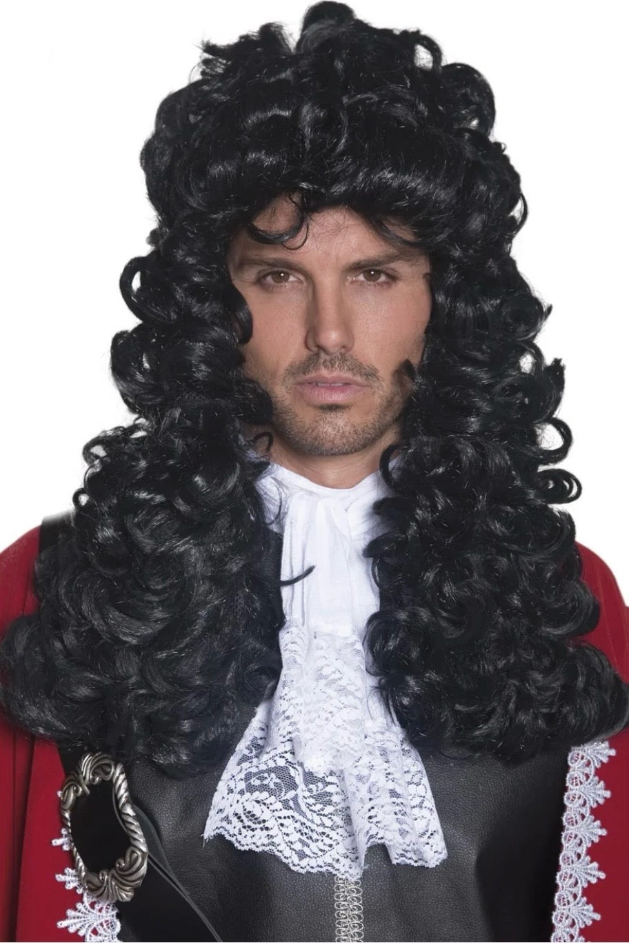 Pirate Captain Wig , Black