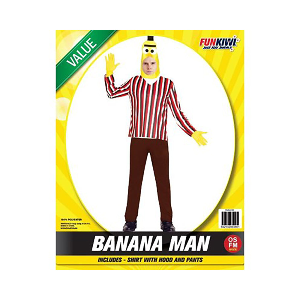 Banana Man Striped Costume