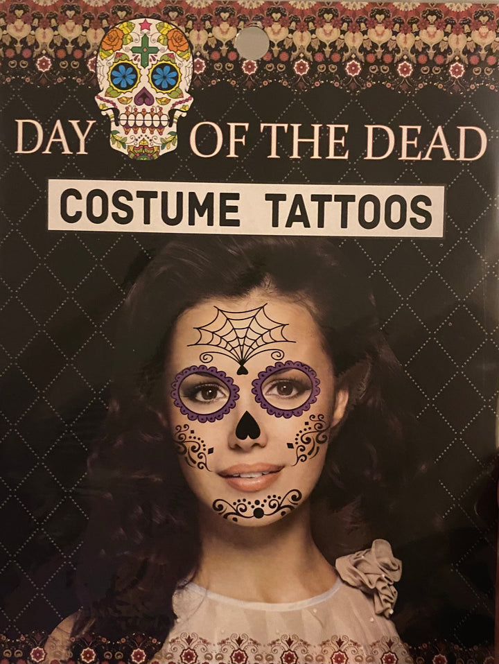 Day of the Dead Face Temporary Tattoos