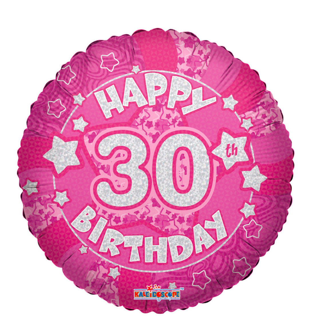 Pink 30th Birthday Balloon