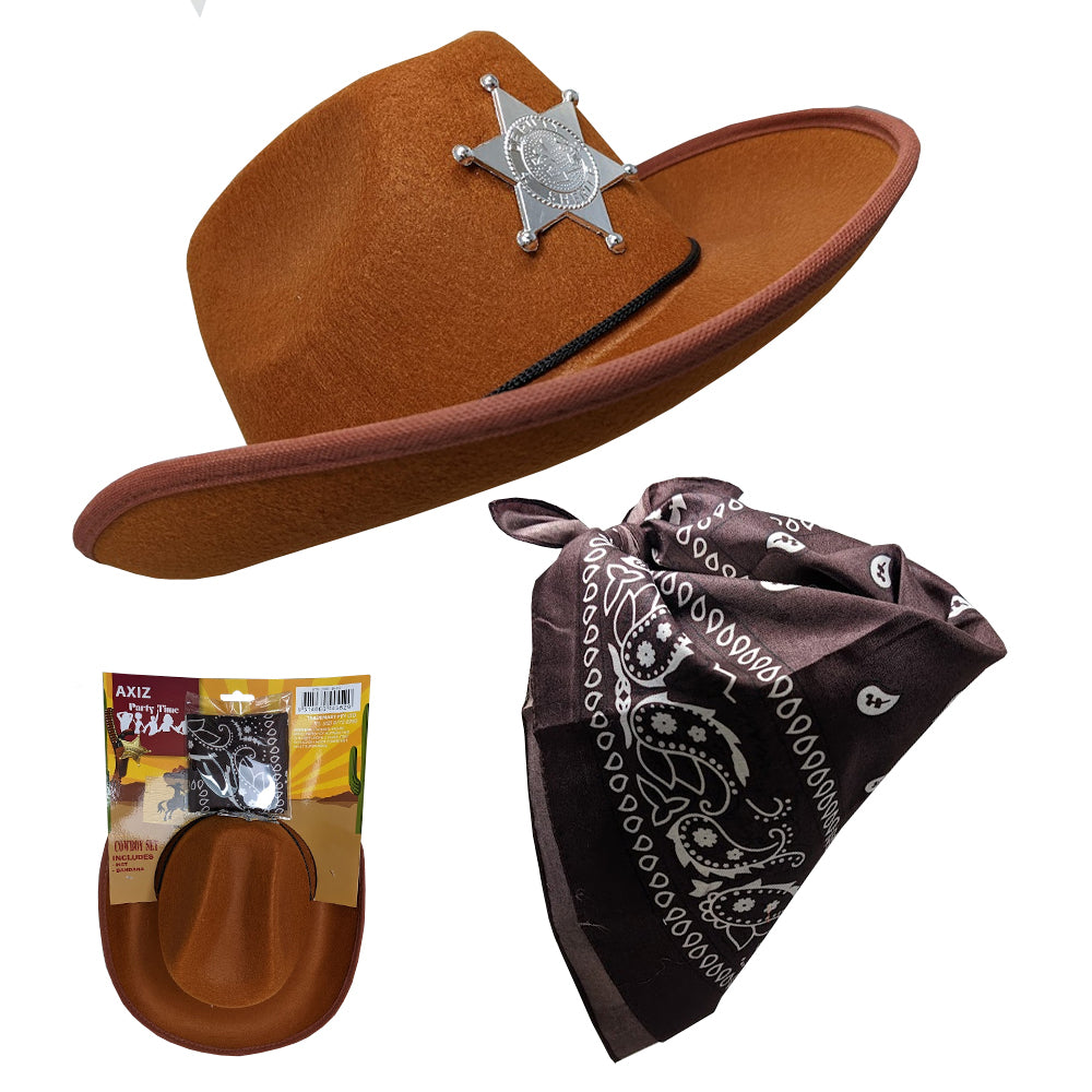 Cowboy Hat & Bandana Set