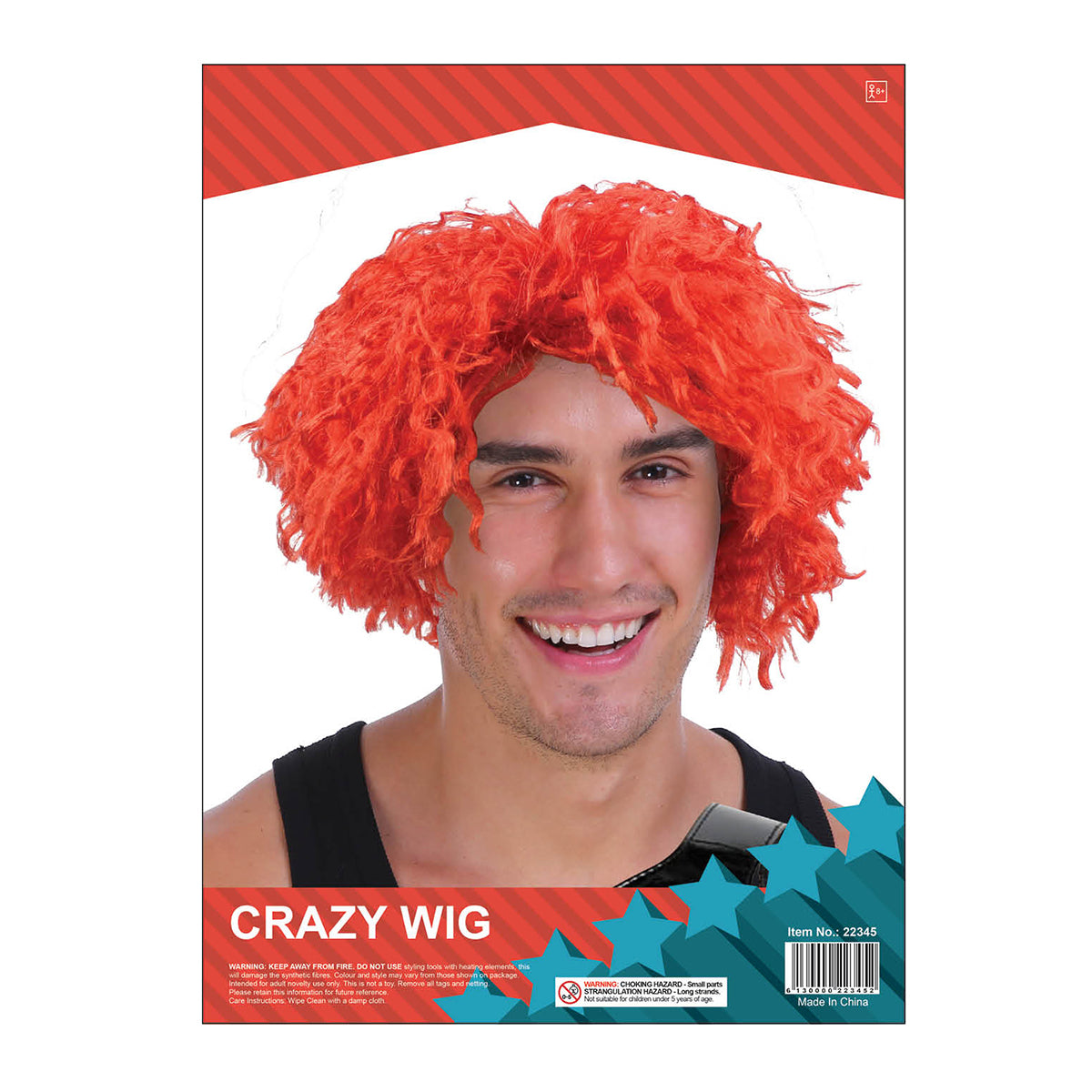 Crazy Red Wig Sydney Costume Shop