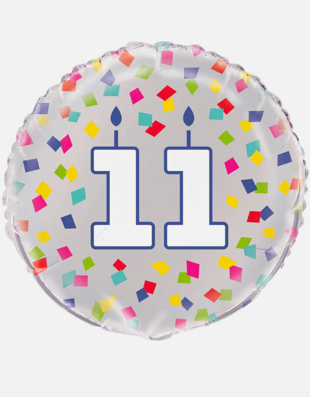 Happy 11th Confetti Balloon