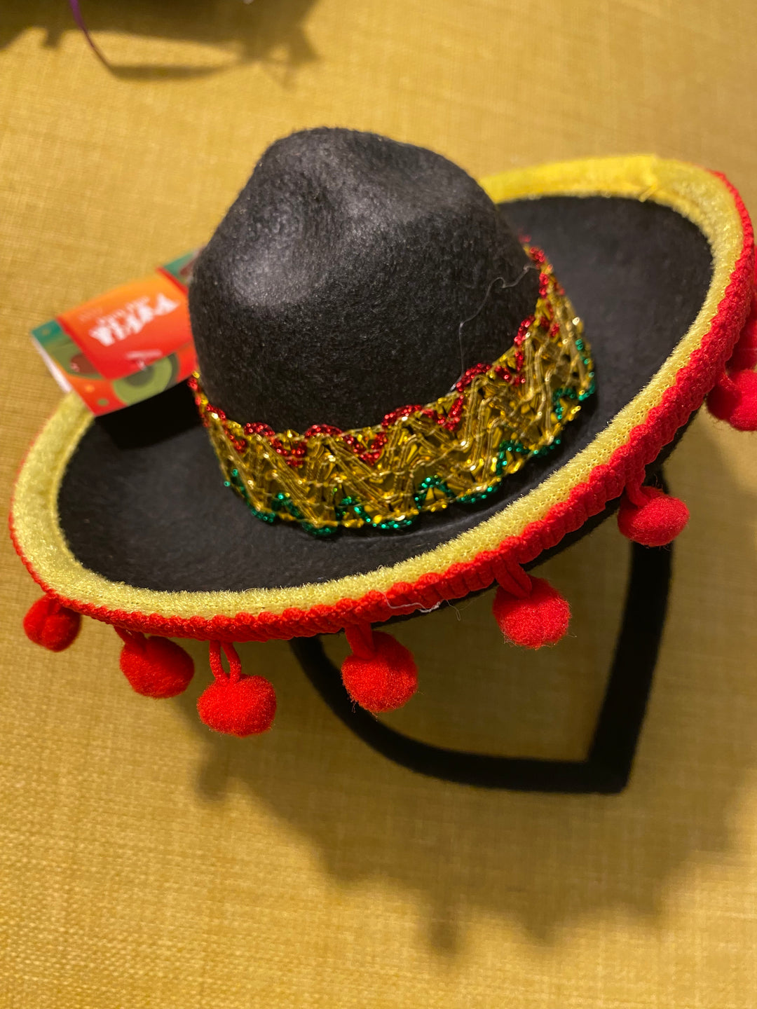 Mini Mexican Sombrero Headband