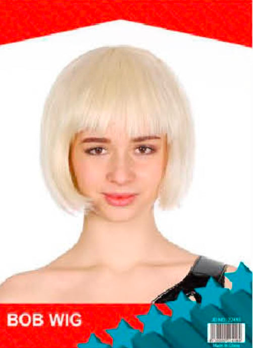 Blonde Bob Wig with Fringe