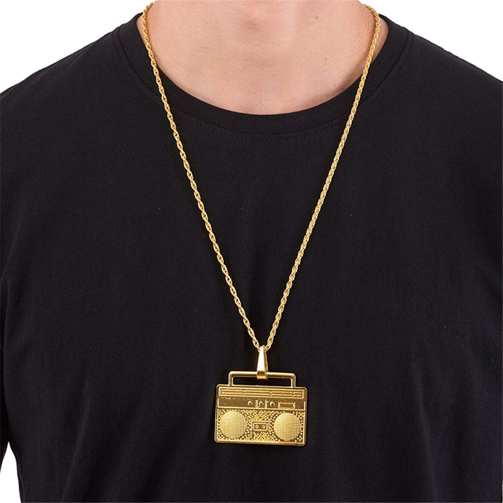 Ghetto Blaster Bling Necklace