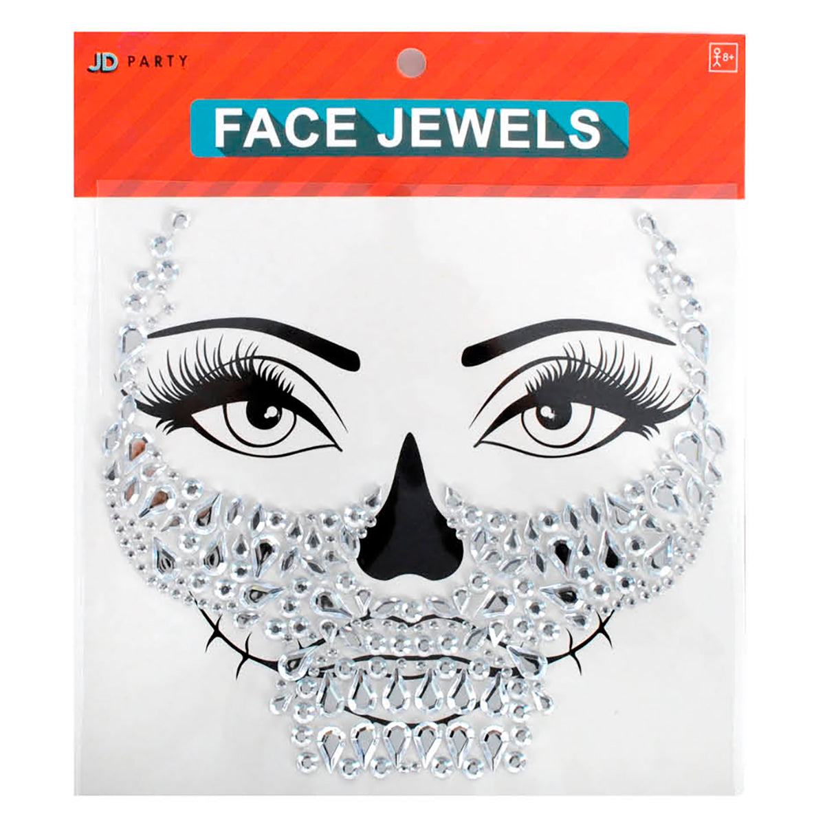 Halloween face sale jewels