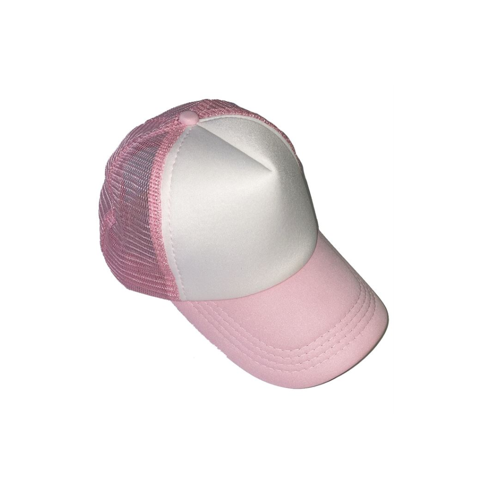 Light Pink Trucker Cap with White Front