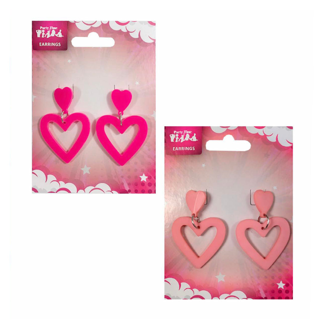 Pink Heart Shape Earrings