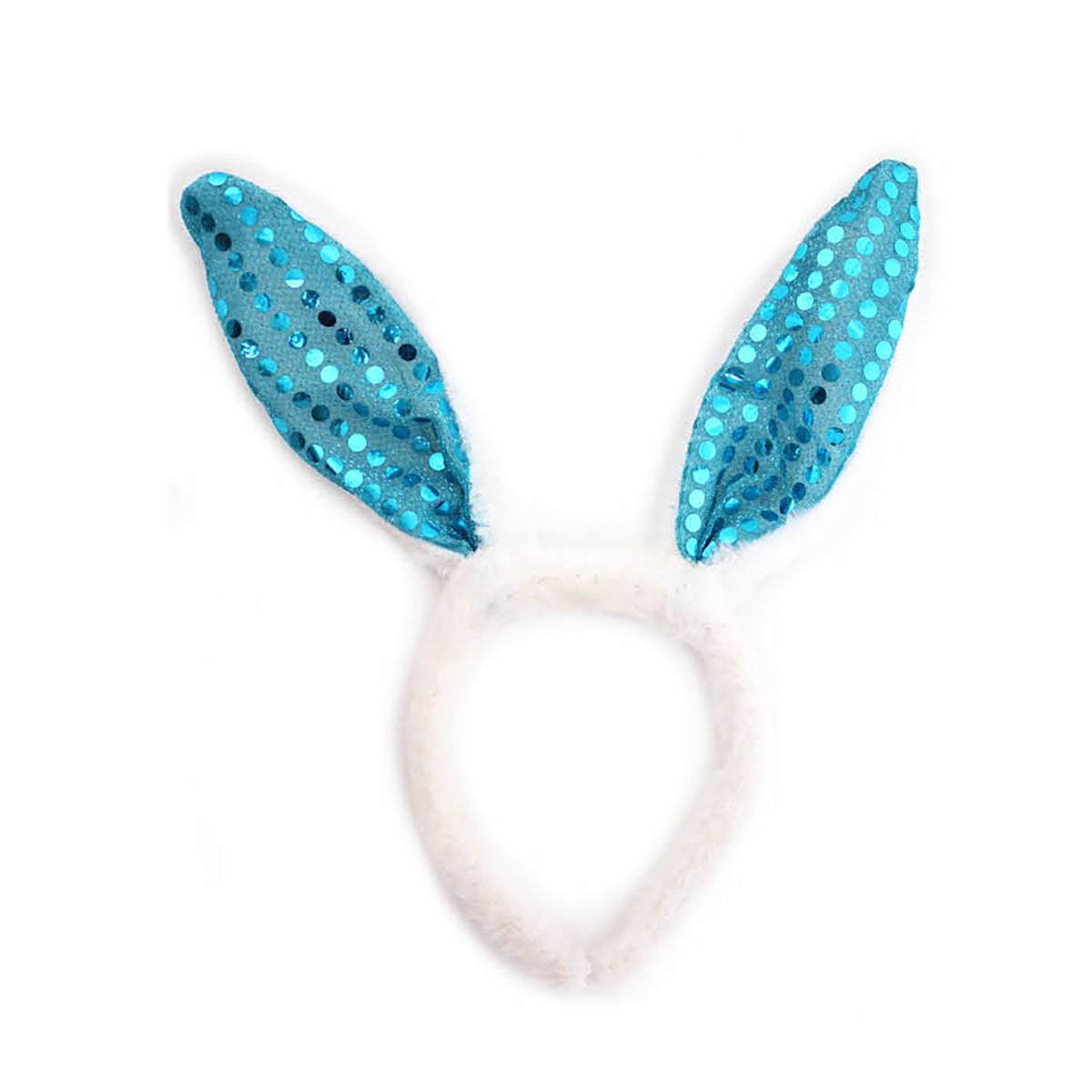 Sequin Bunny Headband - Blue – Sydney Costume Shop