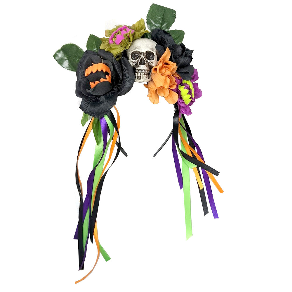 Skulls and Streamers Headband