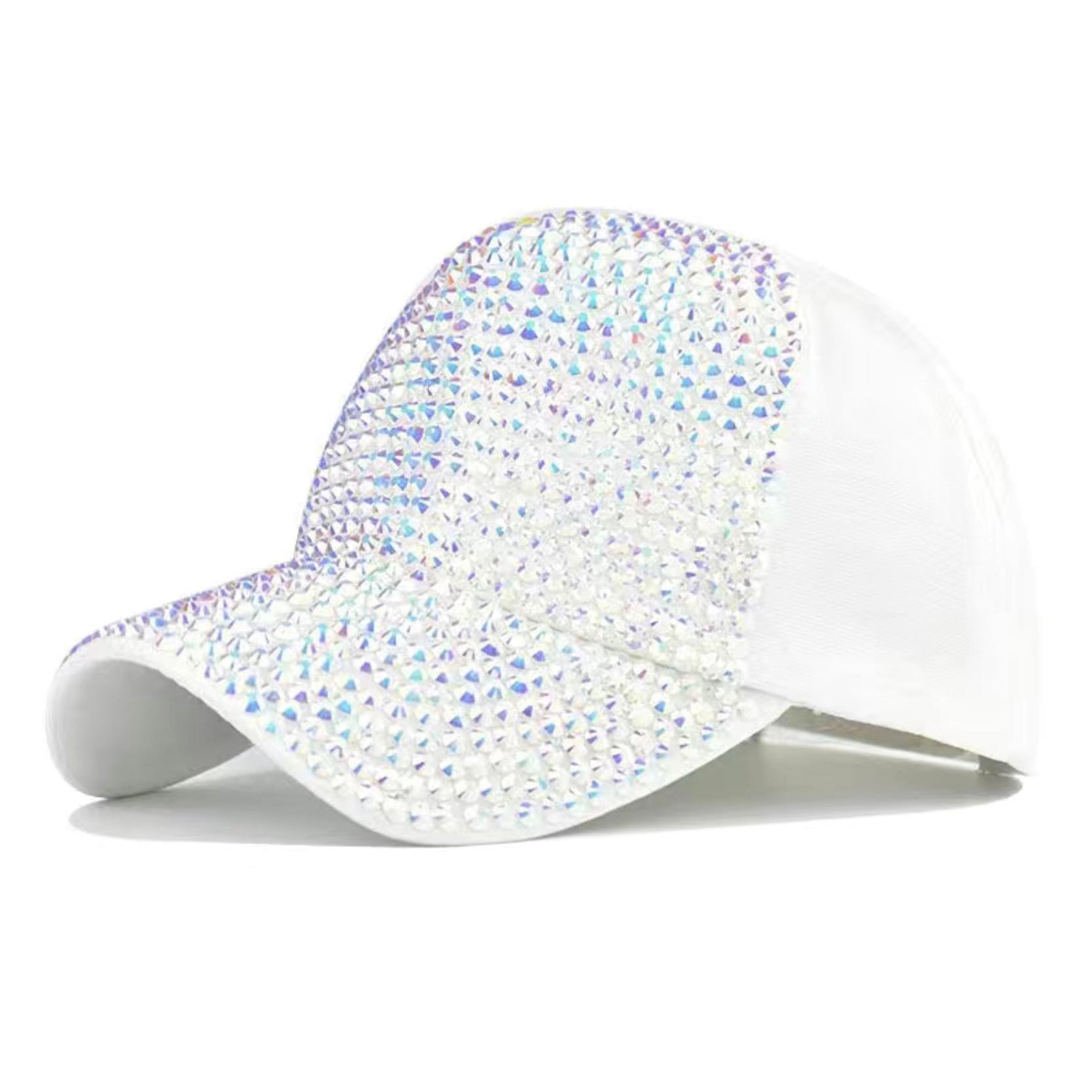 White Rhinestone Crystal Baseball Cap – Sydney Costume Shop