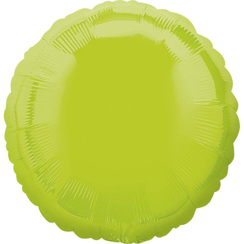 Circle Kiwi Green Foil Balloon