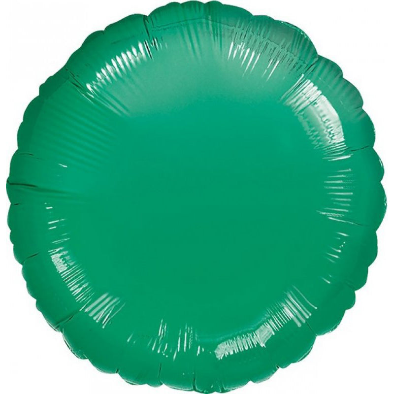 Circle Metallic Green Foil Balloon