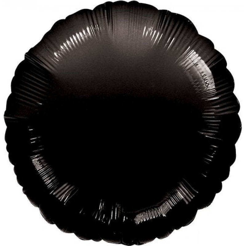 Circle Black Foil Balloon