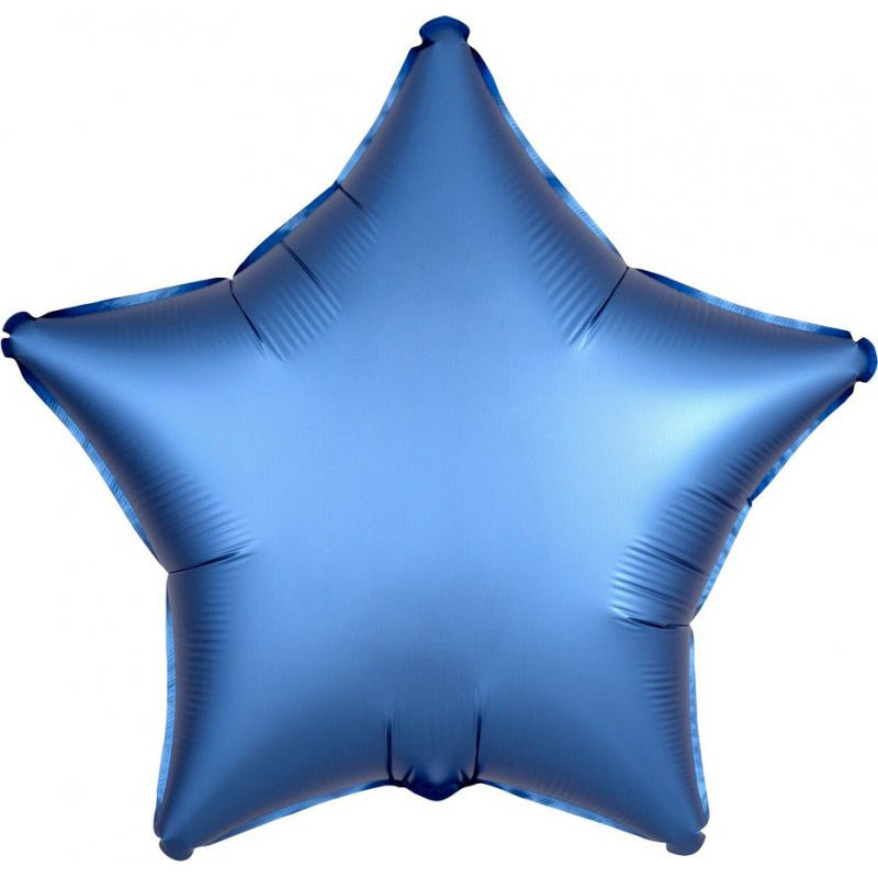 Satin Luxe Azure Star Foil Balloon Sydney Costume Shop