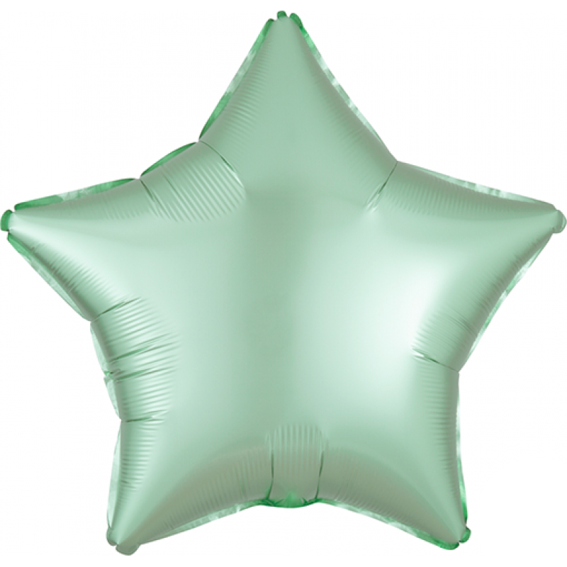 Satin Luxe Mint Green Star Foil Balloon