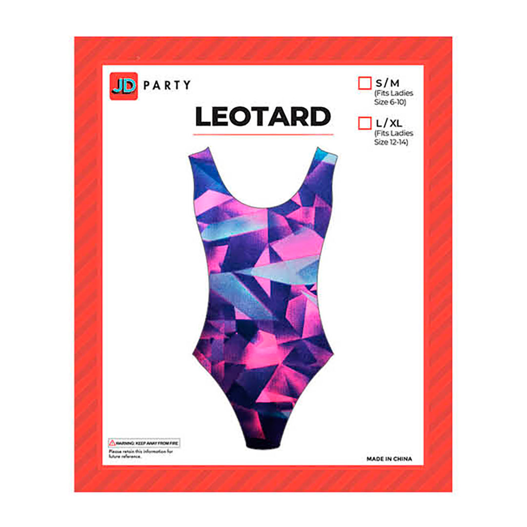 80s Pink Geometric Print Leotard – Sydney Costume Shop