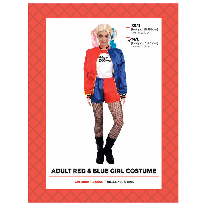 Red and Blue Adult Costume