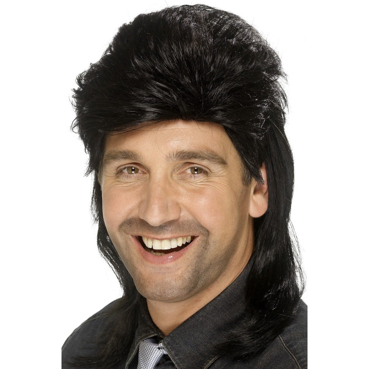 Black Mullet Wig – Sydney Costume Shop