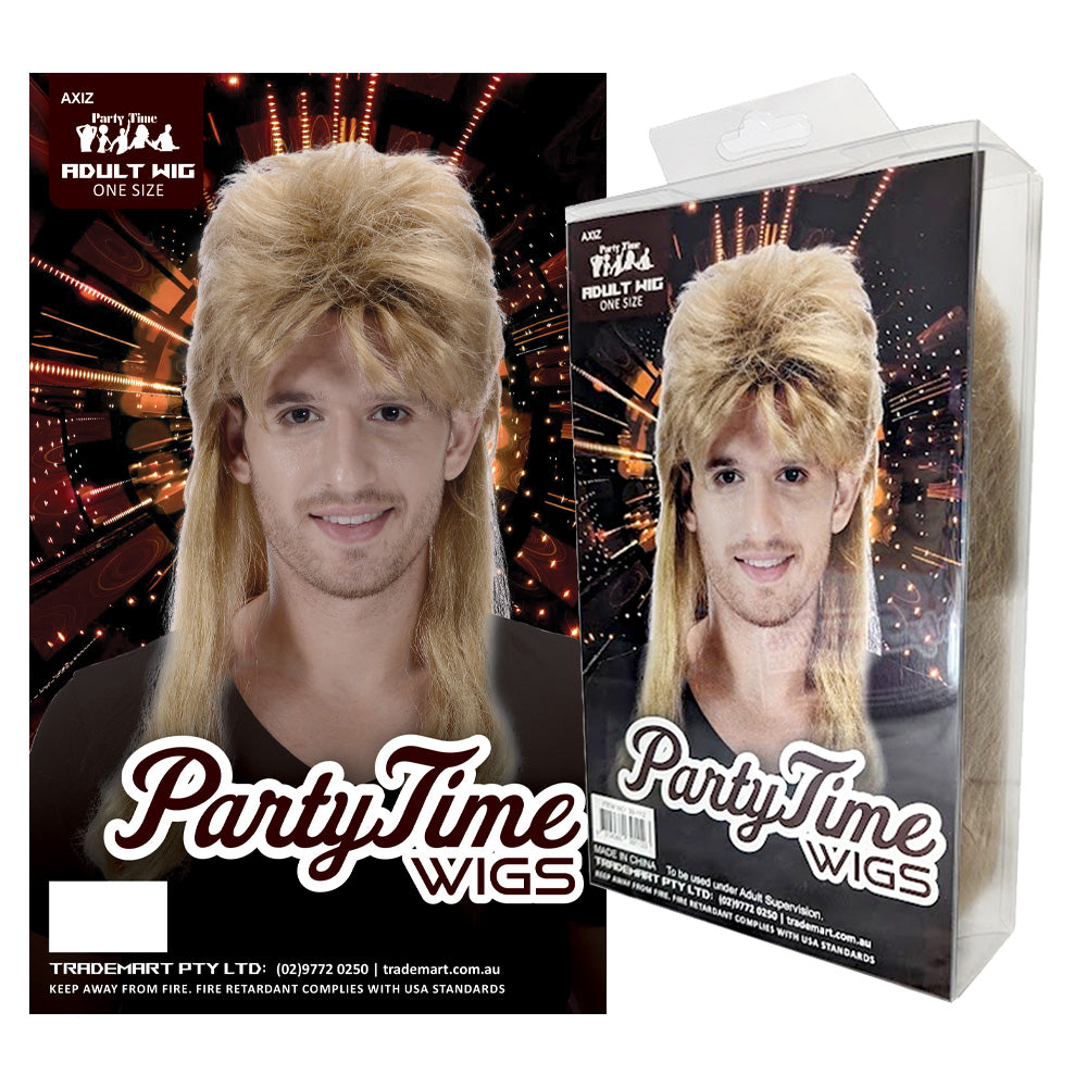 Mullet Blonde Wig Sydney Costume Shop