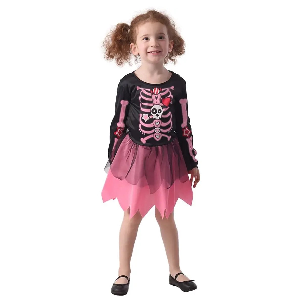 Toddler Pink Skeleton Girl Dress – Sydney Costume Shop