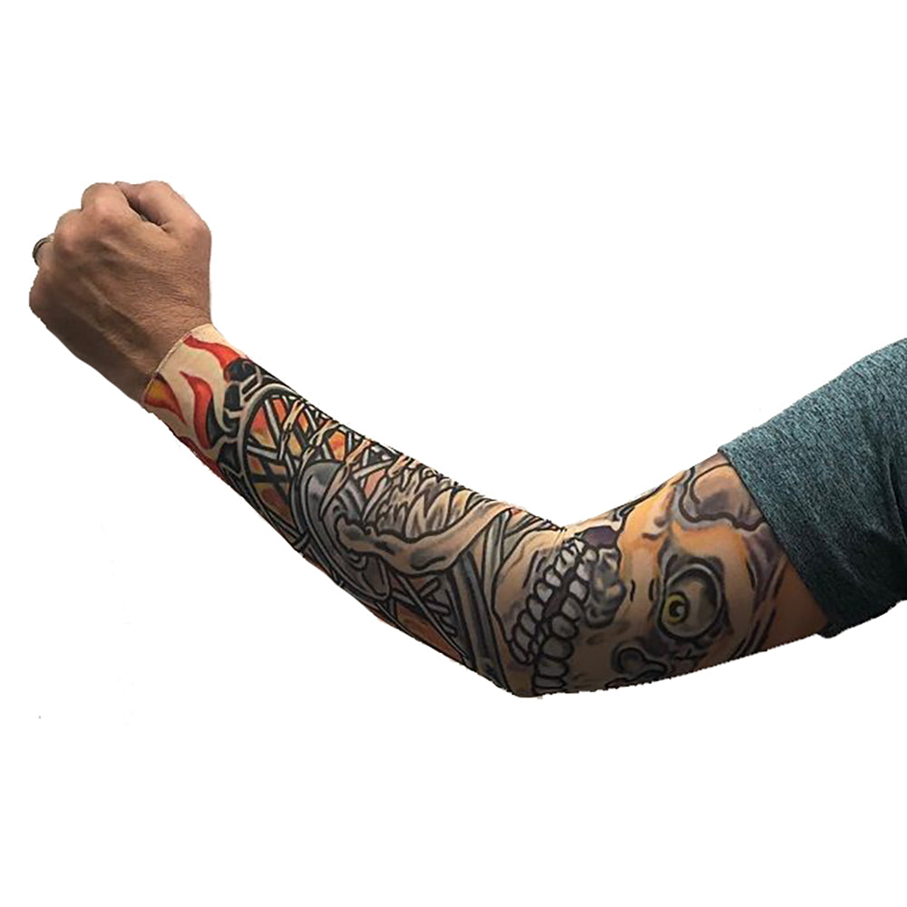 Tattoo Sleeve - Skull Wheel