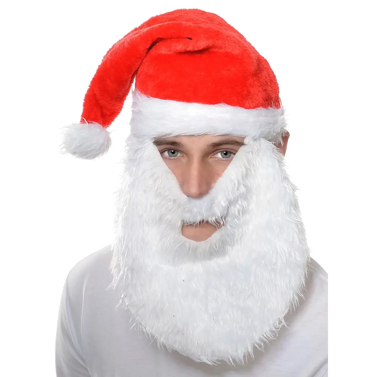 Santa Hat with Beard – Sydney Costume Shop